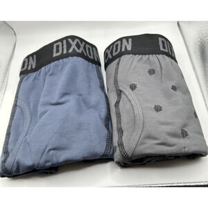 Dixxon Flannel Co Premium Boxer Briefs, 2 Pack, Blue/ Grey, Size 2X-Large, NIB